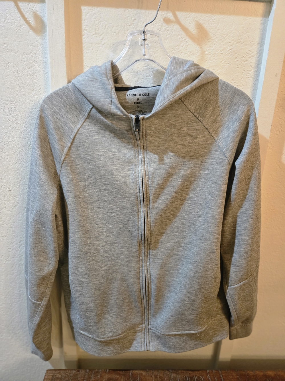 Kenneth Cole Light Gray Zip-Up Hoodie